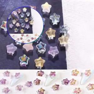 쌍문상회 네일 글라스스톤 달콤 러블리 젤리 별빛 파츠 4입 12종