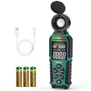 조도계 럭스 풋 캔들 미터 0~400 000 범위, 대형 백라이트 디스플레이, 식물용 럭스미터 디지털 휴대용