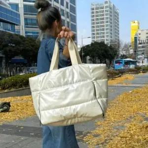 블랙 화이트 패딩 숄더백 스포츠 가방 유아용 기저귀