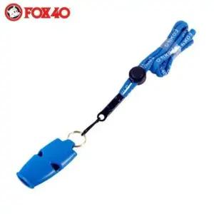 [생활] 폭스 스포츠호각 호루라기 마이크로 줄포함 블루 XH263