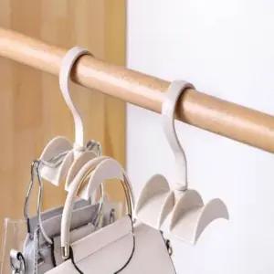 [생활] 가방걸이 핑크색 4개 가방 정리행거 책가방 고리 걸이