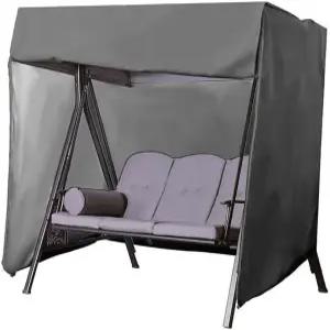 야외 스윙 커버 3인승 해먹 파티오 가구 정원 글라이더 의자 헤비 듀티 모든 날씨 보호 87 Lx49 Wx67 H