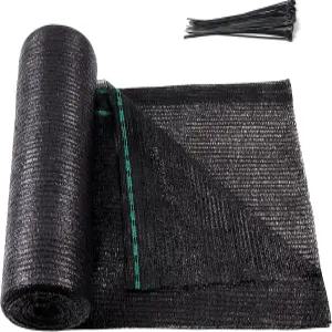 아마제닉스 50 아일렛 쉐이드 천 롤 5피트 10인치 x 100피트 컷테이블 선쉐이드 메쉬 방수 스크린 커버