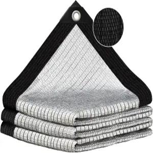 BXAEYPOR 정원용 은빛 그늘막 80 천 페르골라 온실 치킨 쿱 케넬 그로밋이 있는 간단한 걸이 커버