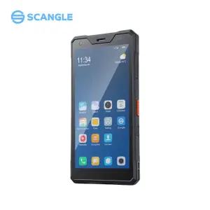 5.5인치 터치스크린 안드로이드 12 핸드헬드 PDA 터미널 2D 바코드 스캐너 NFC 4G 와이파이 블루투스