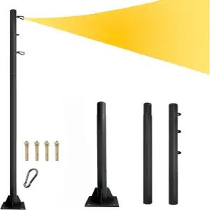선쉐이드 돛대 9피트 야외 지지대 차양 캐노피 헤비 듀티 금속 기둥 키트 파티오 가든 데크 놀이터