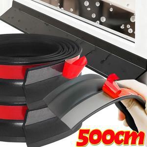슬라이딩 창문 물막이 고무 플래싱 보드 가정용 알루미늄 합금 도어 게이트 물 비 차단 씰링 스트립