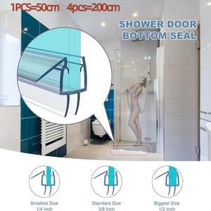 681012mm 투명 PVC 씰 간격 창문 웨더 스트립 샤워 스크린 도어 가없는 방수