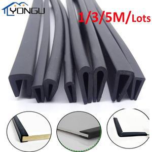 충돌 방지 고무 엣지 스트립 U 섹션 씰 실드 엔클로저 바운드 유리 금속 시트 패널 보드 1 m 3 5m