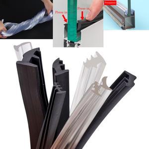 12345M 고무 도어 창 씰링 스트립 검정투명 슬라이딩 유리 Windows 고정 씰 방진 방음