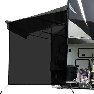 캠핑카 차양용 RV 차양 측면 차양막(9 X7 ) 메쉬 스크린 차양막 모터홈 트레일러 자외선 차단제 - 3년
