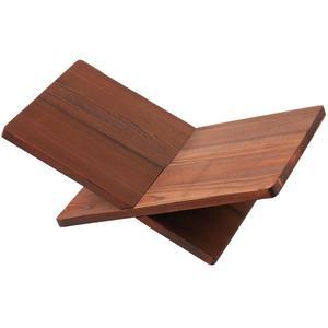 독서용 책꽂이 - 열린 책, 닫힌 요리책, 잡지, 교과서(레드우드)를 위한 견고한 나무