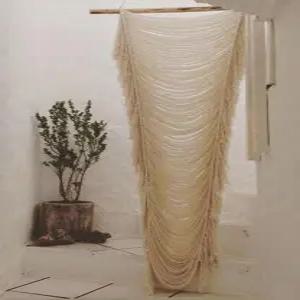 마크라메 커튼 보호 룸 칸막이 결혼식 또는 벽 장식 현관 창문 코드 섬유 실 아트 장인 정신 침실 헤드보드