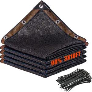 RorincoGi 90 펜스 프라이버시 스크린 3x10피트 그늘막 야외 발코니 파티오를 덮는 장식