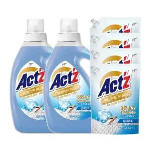 액츠 프리미엄 젤 세탁세제 프레쉬 2.7L x 2 + 1L x 4