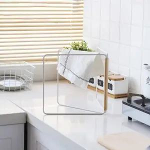 튼튼한 스텐 접이식 싱크대 행주걸이 건조대 화이트