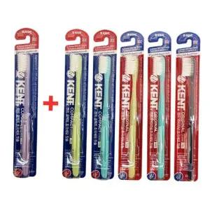 영국 KENT 콤팩트 초극세사 미세모 칫솔 6개 (5+1)