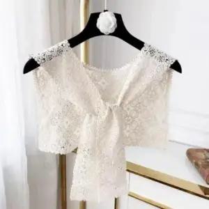 레이스 카라 스카프 넥케이프 목보호