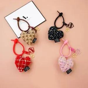 하트 키링 가방꾸미기 고리 열쇠고리