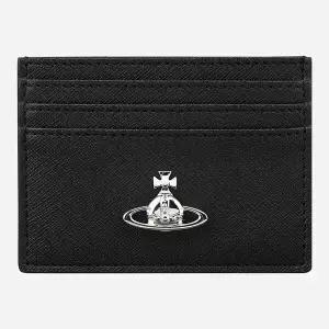 [비비안 웨스트우드]6S 54030004W S0021 N401 사피아노 플랫 카드 지갑 여성 블랙