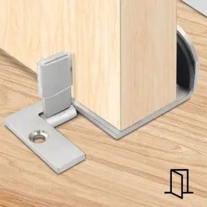 무타공 스텐 도어 고정 장치 현관문 방문 스토퍼 문스토퍼 완충기 클로저 손끼임 방지