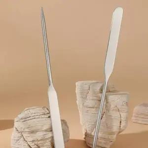 ( )메이크업 스패출러 파운데이션 믹싱 스파츌라 스텐 스푼 스패츌러