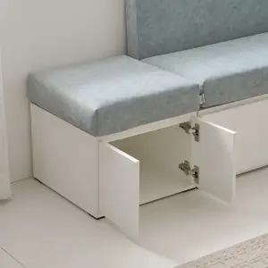 알란스마 패브릭 슬림 수납 벤치소파 스툴