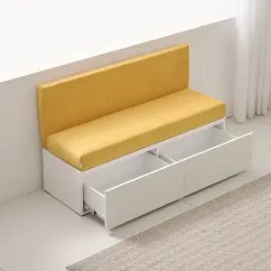 알란스마 패브릭 슬림 2인 수납 벤치소파 1200