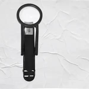 (색상 블랙)휴대용 돋보기 손톱 깎이 노인 어르신 손톱 깎이 스테인리스 손발톱