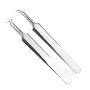 호이 스텐 여드름핀셋 스티커핀셋 갈고리핀셋 미세작업핀셋