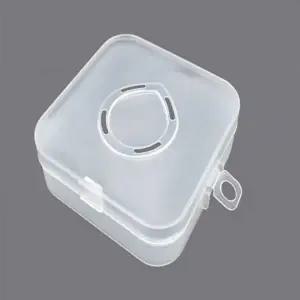 ( )메이크업 퍼프 휴대용 케이스 레이어 더블 마이크로