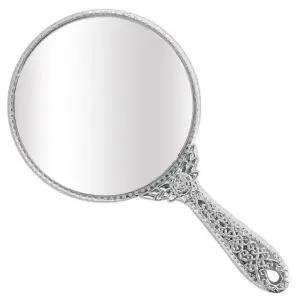 ( )GS공주경 원형(대 실버) 손거울 화장 메이크업 휴대용