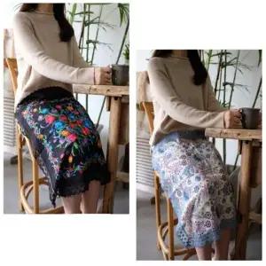 (옵션 65X65cm 임의배송)플라워 레이스 손수건 겸용 앞치마 작업용앞치마 휴대용앞치마 여성주방앞치마 간