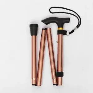 ( )휴대용 접이식 지팡이 안전 길이 조절 지팡이 노인용 보행 용품