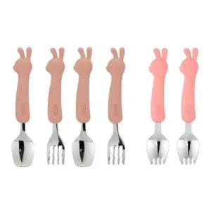 스푼 포크 세트 실리콘 휴대용 신학기 준비물