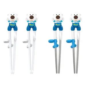 유아 연습용 젓가락 교정용 1단계 포비 세트