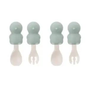 베이비 스푼 포크 이유식 준비 휴대용 케이스