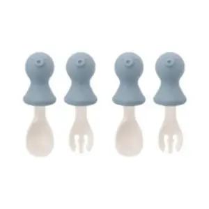 스푼 포크 케이스 휴대용 이유식 준비물 블루