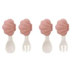 유아 자기주도 스푼 포크 이유식 준비물 핑크