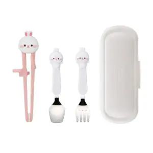 유아 스푼 포크 케이스 어린이집 준비물 토끼