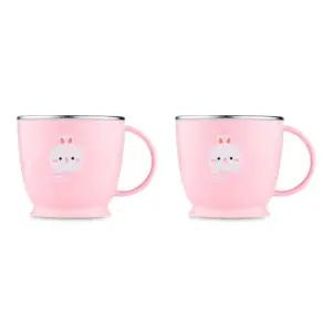 에.디.슨 아기 유아컵 물컵 양치컵 논 240ml 토끼X2