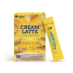 맥널티 단백질 옥수수 크림 라떼 스테비아 스틱 20개입