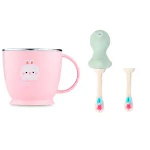 에.디.슨 유아컵 스텐 양치컵 미세모 칫솔 세트 민트