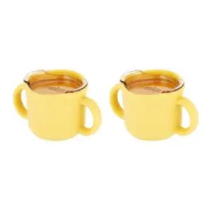 에.디.슨 유아 트레이닝 실리콘 컵 옐로우 150ml X2