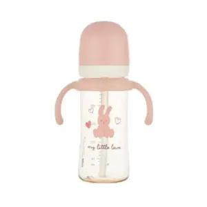 에.디.슨 아기 유아 빨대컵 흘림방지 휴대용 핑크 250ml