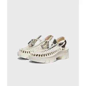 매장정품 [브랜드명] KEEN 유니크 플랫폼 테슬 남여공용 샌들 GoldStar White KNSO5E072GD 115441