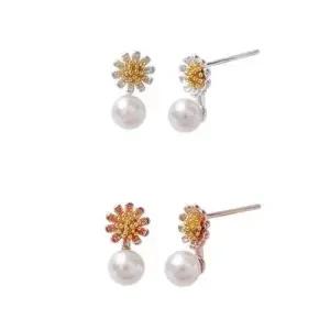 SE062 925실버 오스트리아 진주 귀걸이(2Type) WFFSBBQ