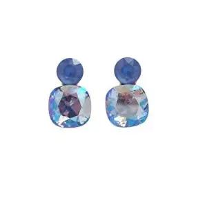 E555 블루쉬머 오스트리아 크리스탈 은침 귀걸이 WFFP21P