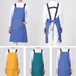 3색 1개 H형 튼튼한 컬러 앞치마 캠핑 공방 작업용 목공용 매장 스냅 주머니 미술 화방