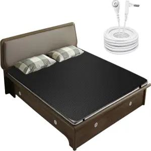 침대용 접지 패드 수면 개선을 위한 전도성 카본 리테레 매트리스 커버 패드(54 * 78인치)